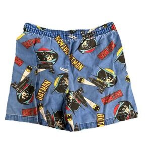 Vintage 90s Dc Comics Batman Cartoon Shorts Youth Boys All Over Print Toddler